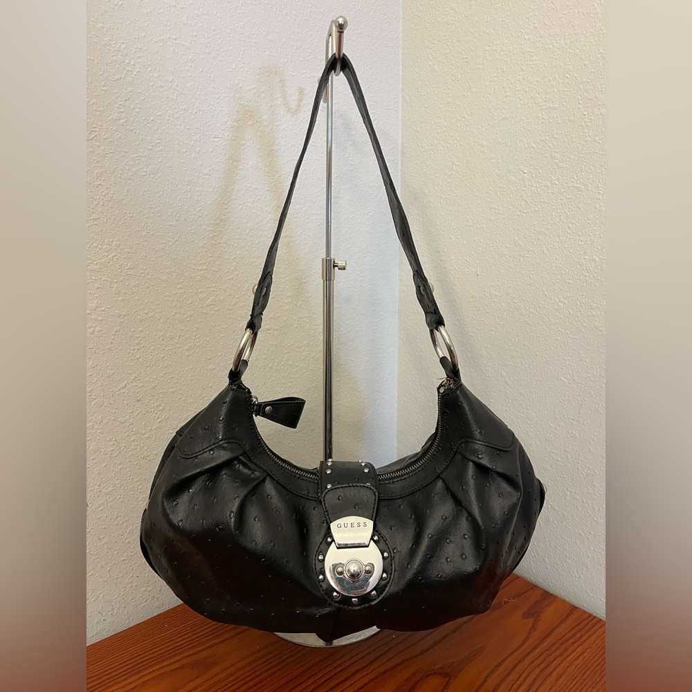 Vintage Y2K Guess Bling Buckle Studded Handbag Goth